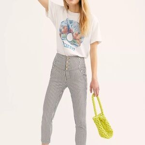 Free People Women’s Frankie High Waist Skinny Pants NWT! Sz 12
